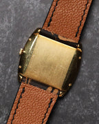 Rear caseback of the Piaget Ref. 9741 in polished yellow gold, vintage finish
