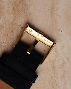 Exterior view of the Piaget buckle with prominent “P” logo, polished finish, and matching gold tone.
